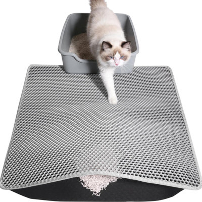 Cat Litter Mat Pet Double-Layer Easy to Clean