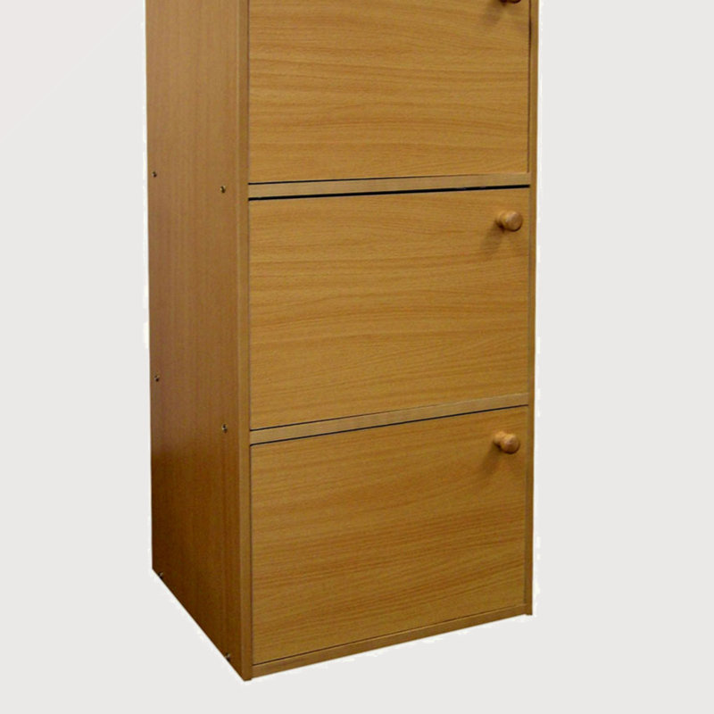 Bibliothèque en bois à 3 niveaux Einberger, H 35,5 po x l 16,5 po x P 12 po