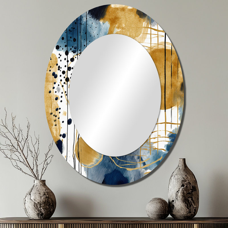 Kiesel - Abstract Metal Mirror, 40" x 30"