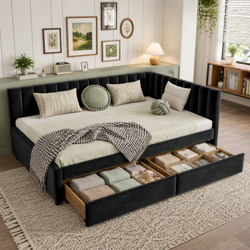 Full Size Daybed with Storage Drawers