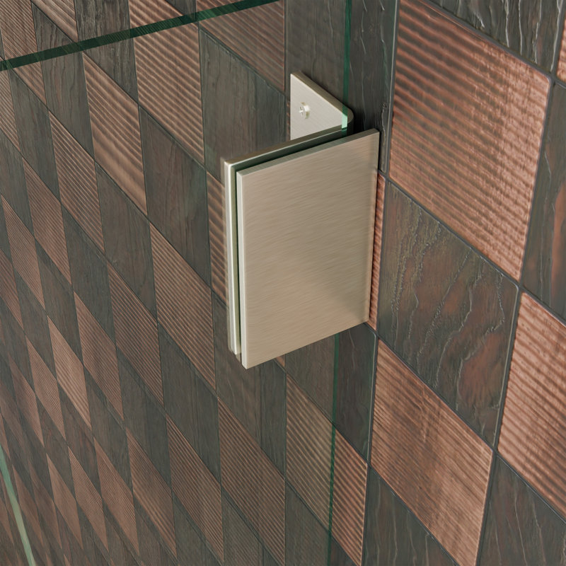 Brixwell GWMB90BN 3-1/2" Height Wall Mount Bracket Brushed Nickel Finish