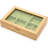 Wooden Jewellery Box With Glass Lid, Multi-Compartment S...