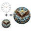 Horloge murale silencieuse en verre trempé de 30 cm, « Horloge murale Eagle Mountain », sans tic-tac, fonctionne avec des piles (piles AA non comprises), décoration artistique pour la maison