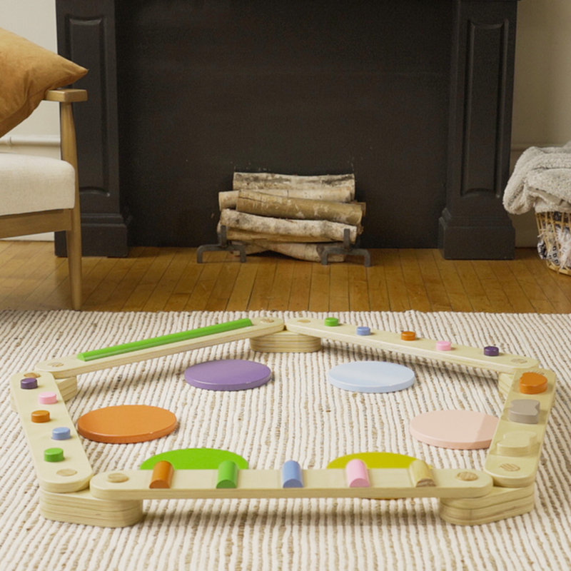 Poutre en bois avec disque Benarita Kids