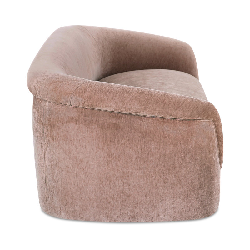 Arthur 109'' Velvet Upholstered Sofa, Pink
