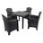 Schaffa Square Table with 4  Chairs Garden Set