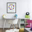 «Rainbow Geometric Lion», reproduction sous verre encadrée, design par Carla Daly-2111715816-2111715818