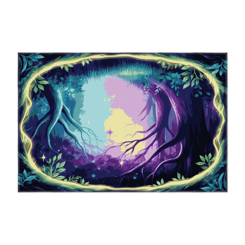 Eclipsed Meadow Indoor And Outdoor Area Rug, Rectangle 4' x 6'