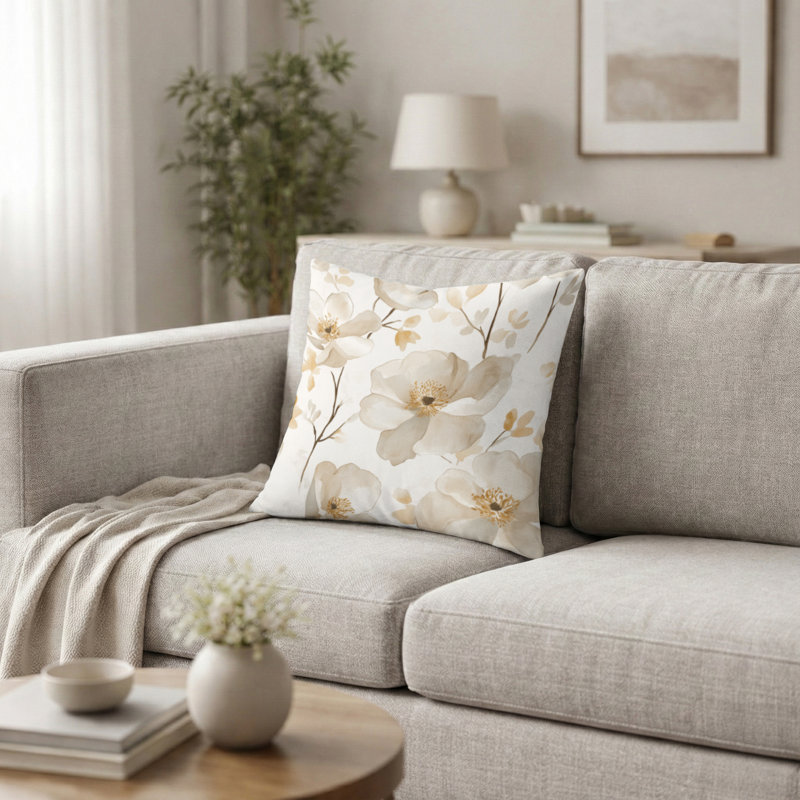 Coussin décoratif French Country, H 16 po x l 16 po