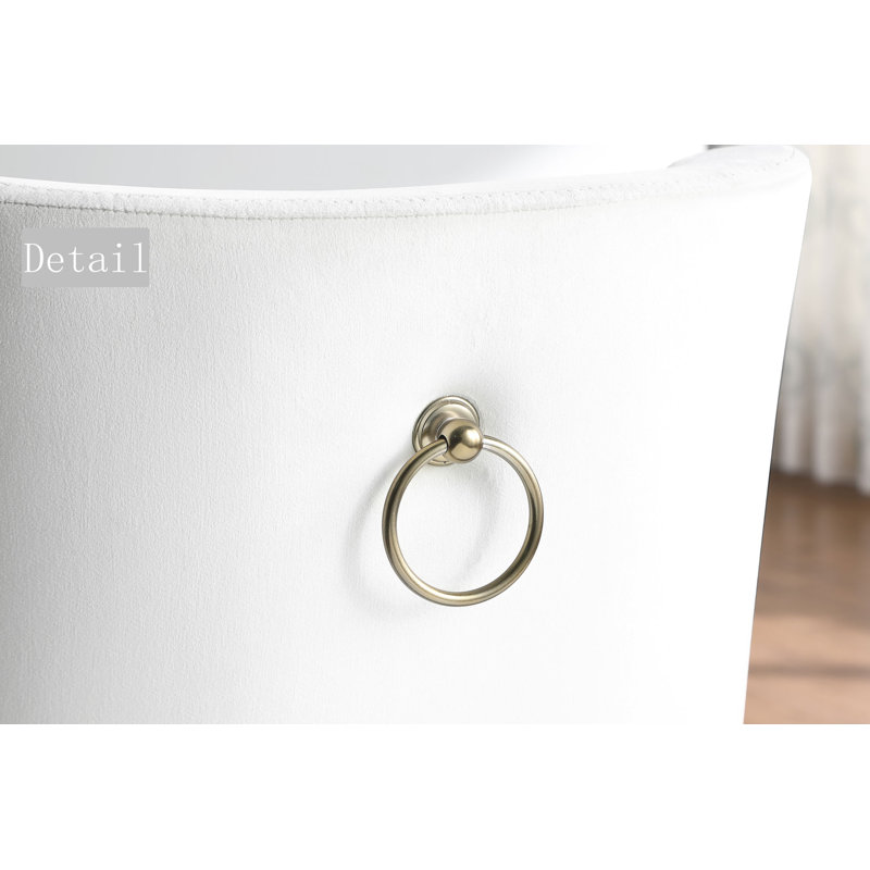Chaise d'appoint en velours de 24,2 po Kussai
