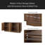 Armoire de rangement moderne à 4 portes avec portes géométriques 3D et garniture en métal pour le salon, la cuisine ou le bureau à domicile-319358898