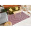 Tapis taupe / blanc mauve-60605291