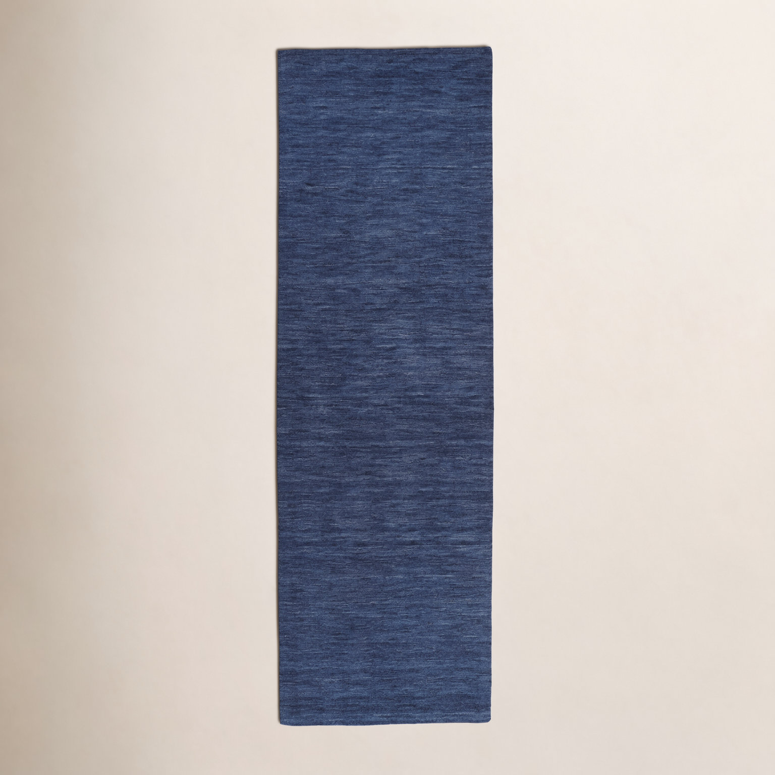 Kaden Hand-Woven Wool Shag Rug, Runner 2'6" x 8', Blue