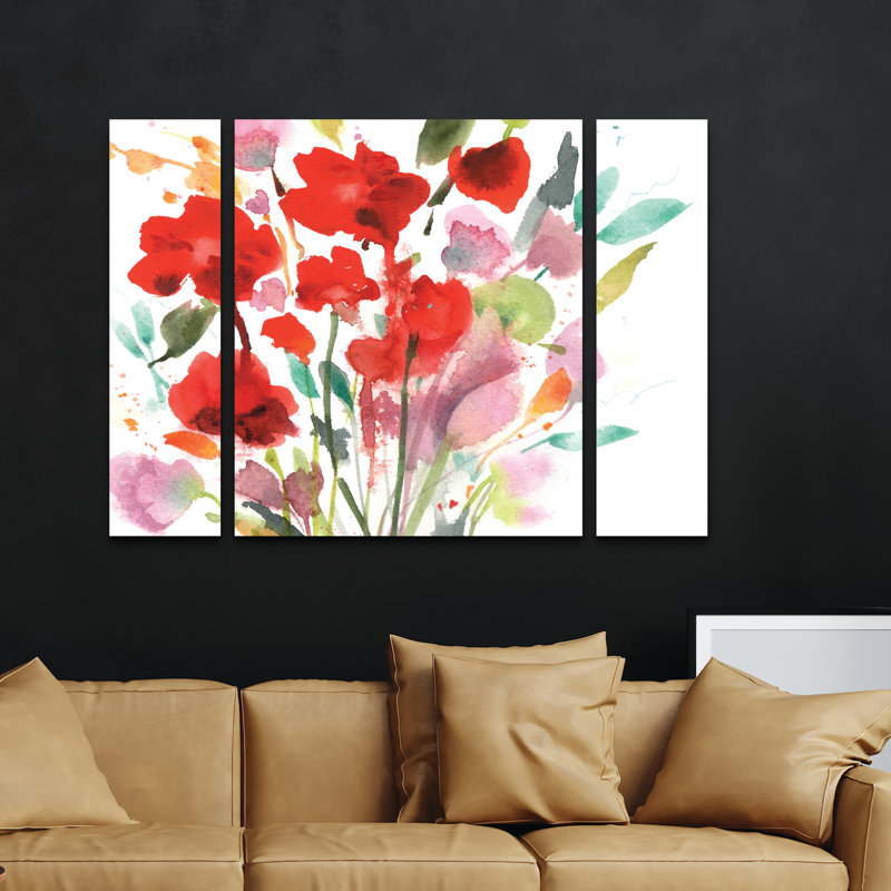 Ensemble de 3 panneaux d'art mural - Sheila Golden «Remembrance», art mural sur toile pour le salon, la chambre à coucher ou le bureau par Trademark Fine Art