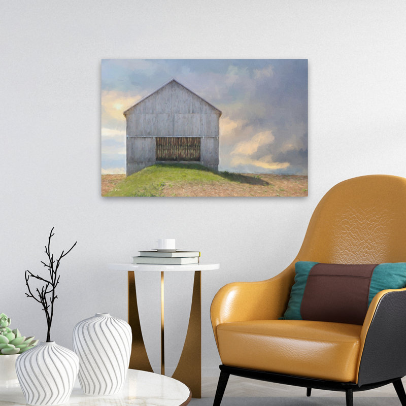 Grange solitaire avec tabac, H 16 po x l 24 po