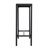 Leihla Iron Outdoor Bar Table with 3D-Print Tempered Glass Top 