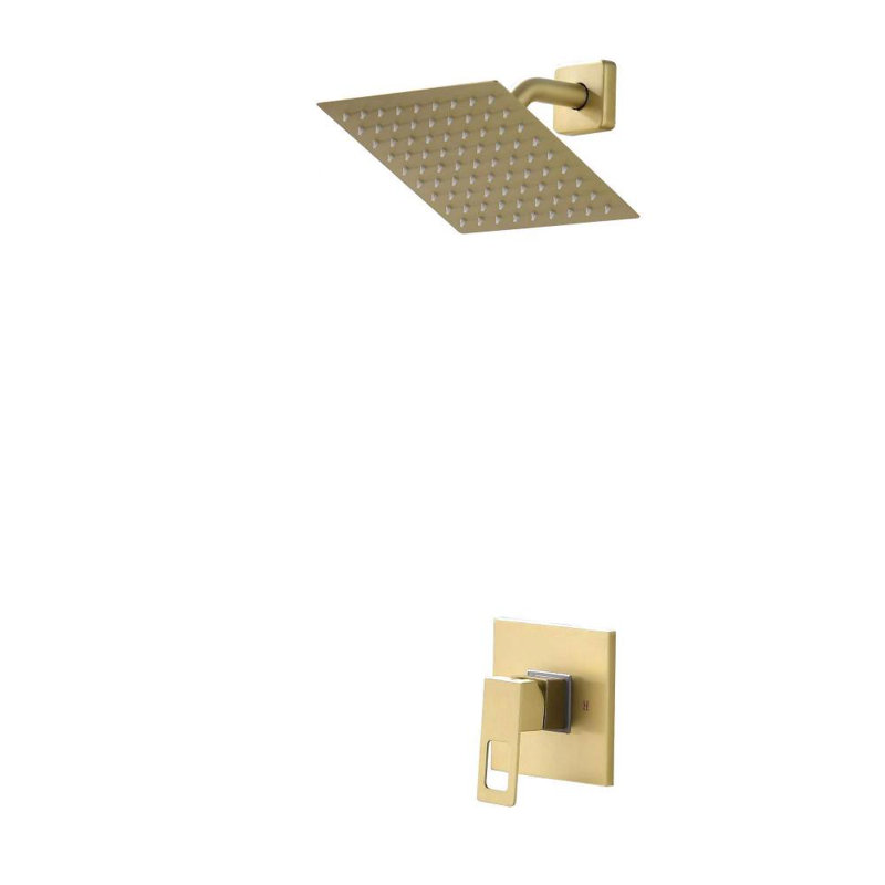 All-In-One Kit with Rough in-Valve, Brushed Gold