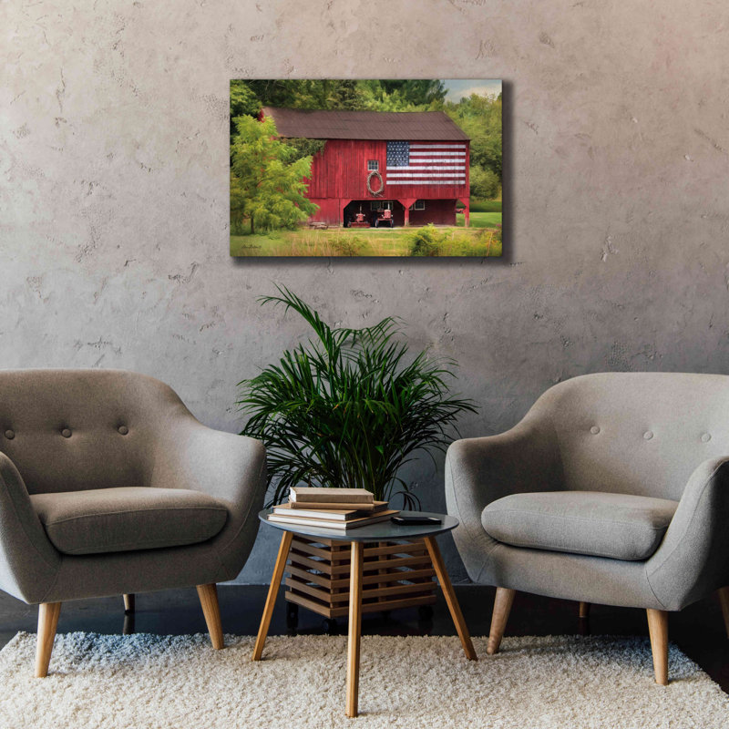 «Patriotic Farmer» par Lori Deiter, impression sur toile tendue, H 26 po x l 40 po x P 1,5 po