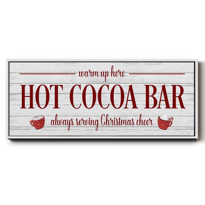 Hot Cocoa Bar- Framed Canvas