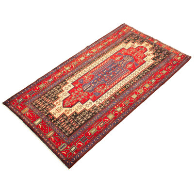 Tapis d’intérieur en laine 4 pi 11 po x 9 pi 2 po à la main one-of-kind-noué la 1980 kula Lassorr