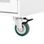 Chariot de rangement mobile pour îlot de cuisine sur roulettes avec plateau Dropleaf, porte-serviettes / épices, 2 tiroirs, armoire 2 portes