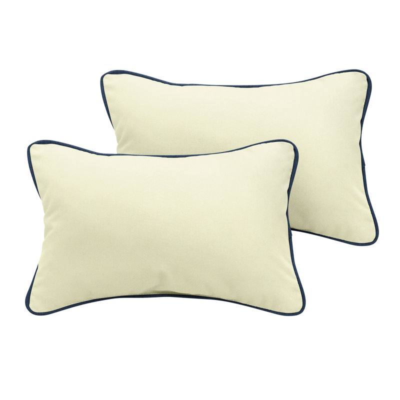 Coussin lombaire intérieur / extérieur Arrandale Sunbrella, 12 po x 24 po