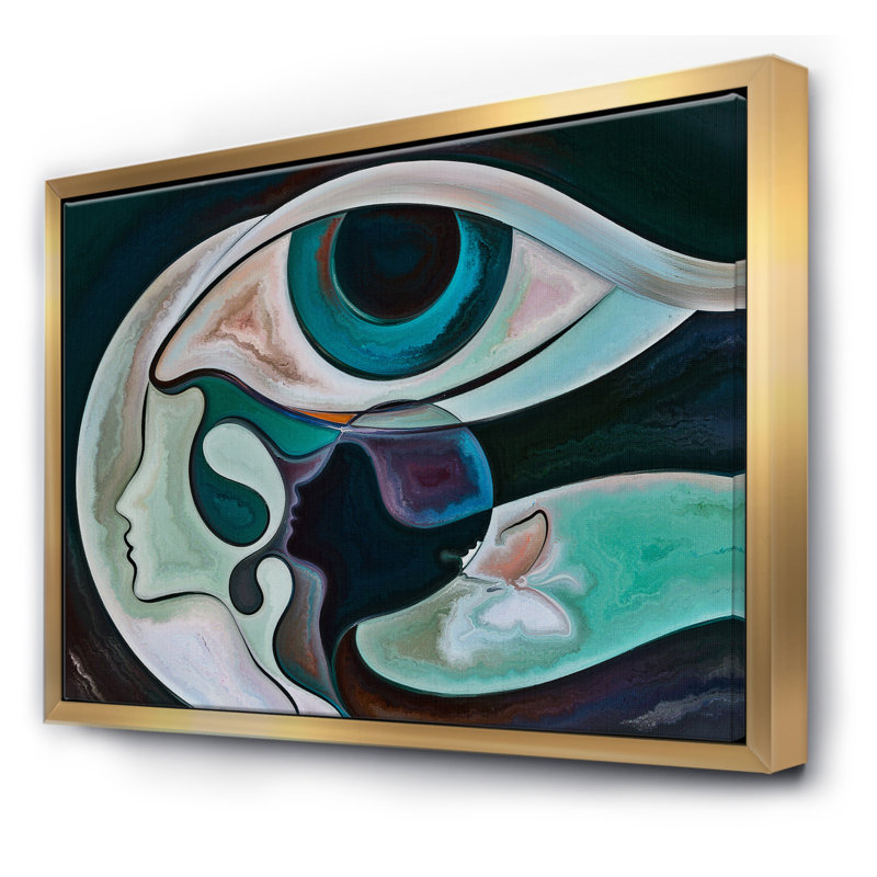 «The Mind's Eye I», reproduction encadrée sur toile, Toile encadrée d'or, H 36 po x l 46 po x 1,5 po
