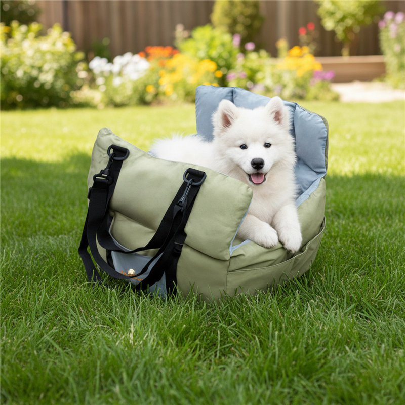 Pet Car Seat Bed, Green