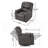 Comfortable Manual Reclining Chair With Swivel Function For Relaxation-1224877351