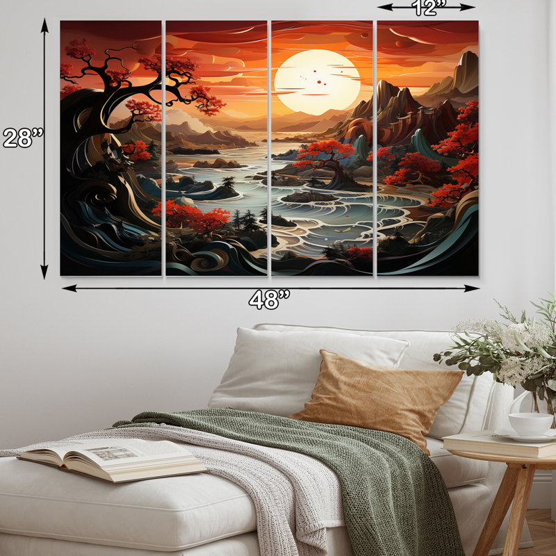 Ensemble de 4 décorations murales