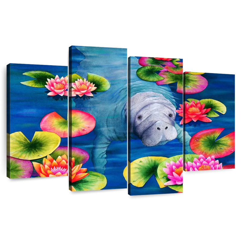 Manatees High Tea, H 42 po x l 68 po