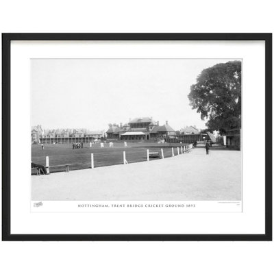 Nottingham, Trent Bridge Cricket Ground 1893 1 Piece Single Picture Frame Wall Art