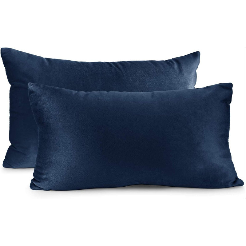 Velvet decorative Throw Pillow Cover, Navy Blue