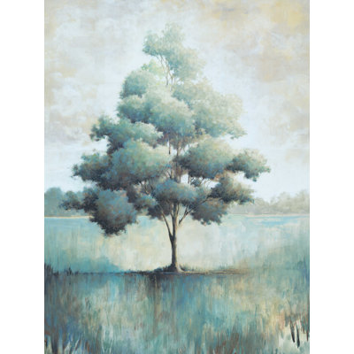 " Soft Green And Blue Tree "