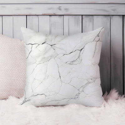 Abstract Gray Geode Crystals Marble VII Transitional