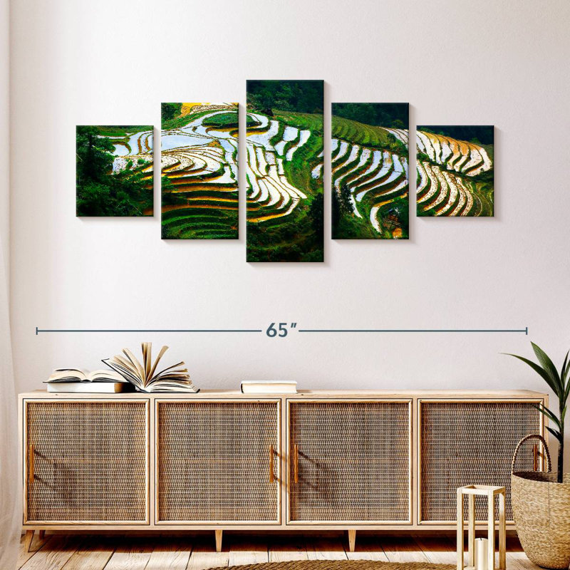 Benguet Rice Terraces, 24" H x 55" W