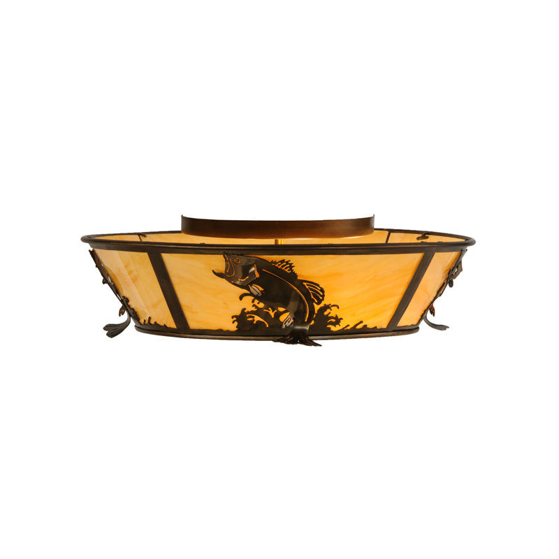 Rustic Lodge 4 - Light Flush Mount