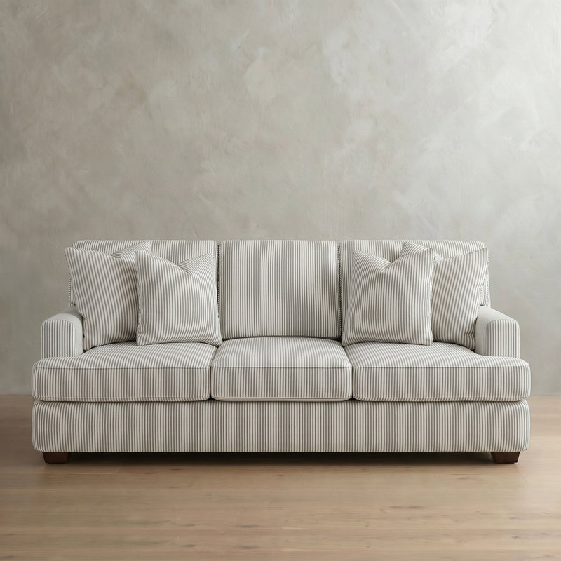 Emilio Upholstered 90'' Sofa, Cruise Adrift