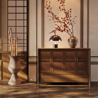 New Chinese-style ash wood sideboard