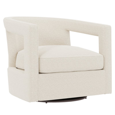 Alana Upholstered Swivel Barrel Chair