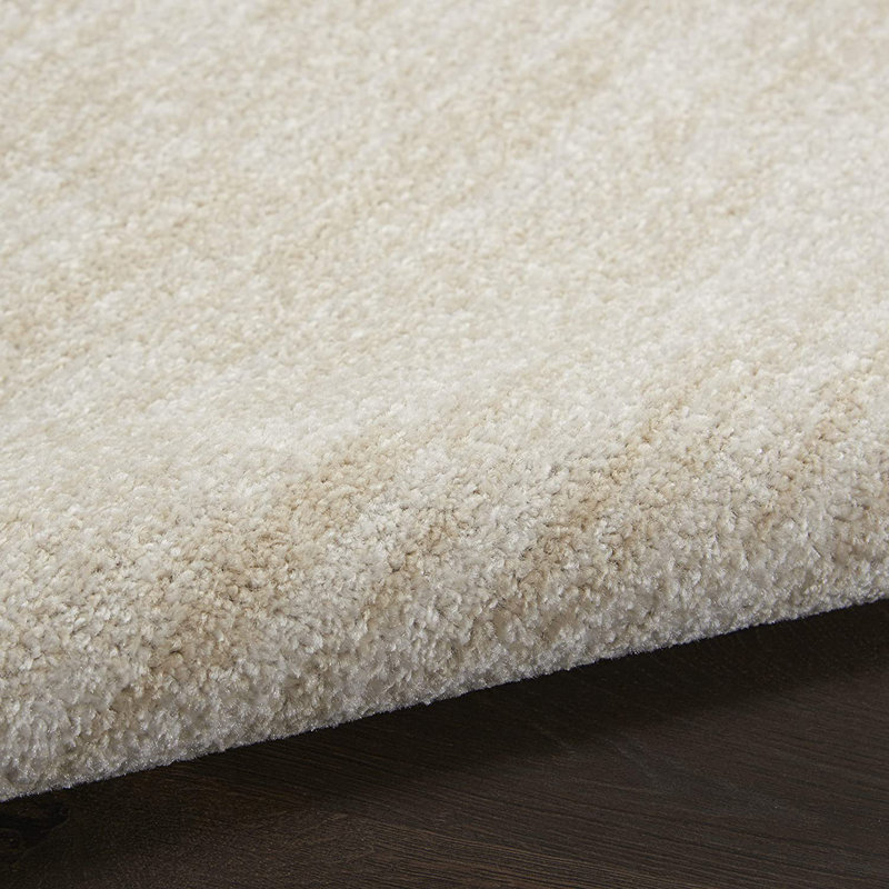 Tapis intérieur / extérieur beige en polypropylène tissé à la machine 8 pi x 10 pi Vanauken