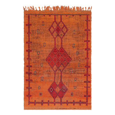 One-of-a-Kind 6'2”x8'11” Hand Knotted Area Rug