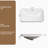 Ceramic Undermount Bathroom Sink 22.05" x 15.36" x 6.7" - White Porcelain Vessel Basin, Seamless Design for Vanity Countertop