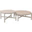 Aris Round Steel Outdoor Coffee Table - 98 cm W 98 cm D