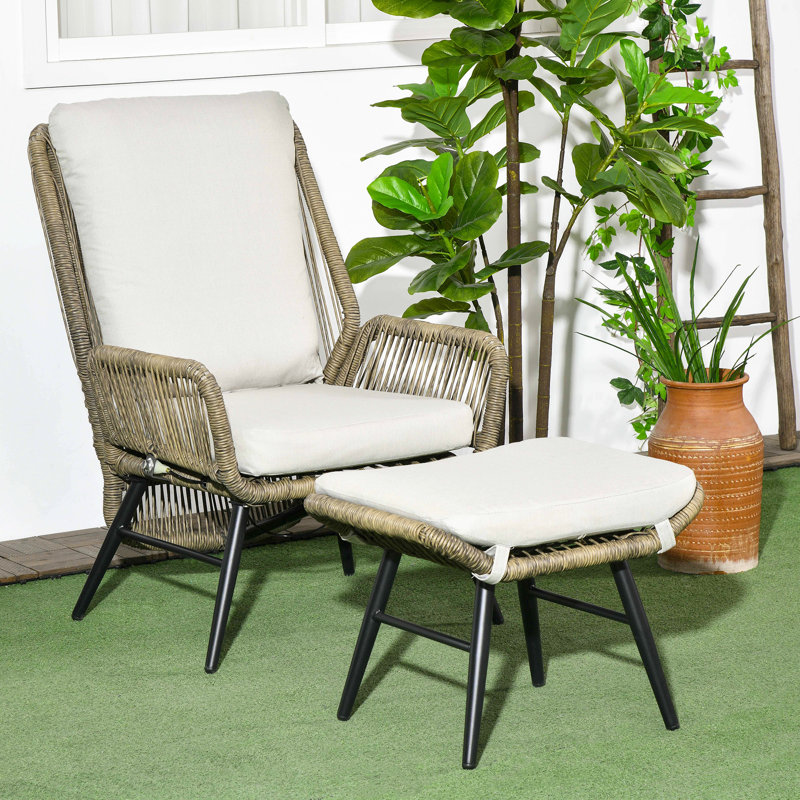 Chaise de salle à manger en osier Lauriston