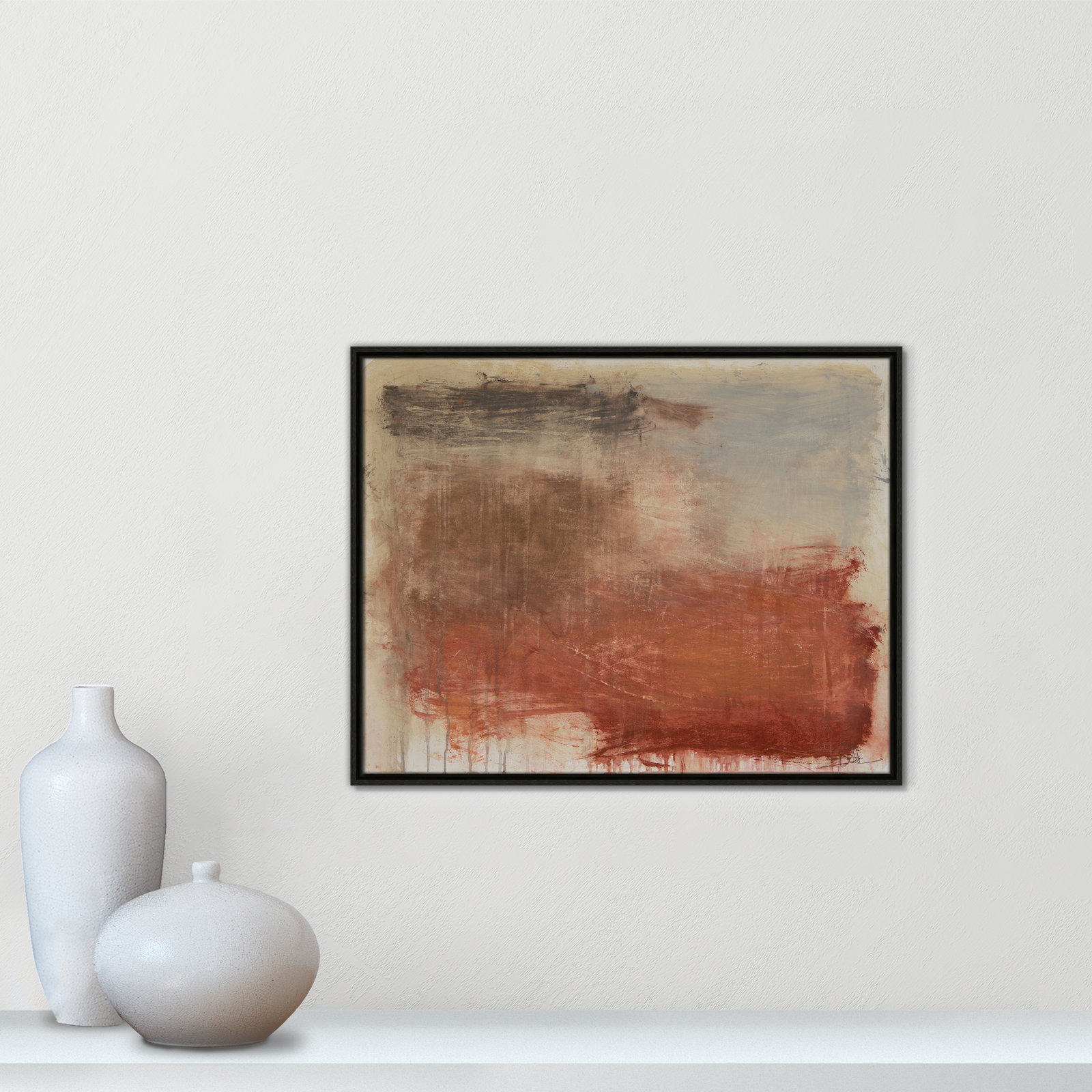 Colin "Autumn Over The Riviera" Print, Espresso, 23.5" H x 29.5" W
