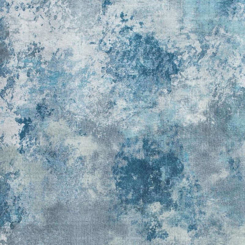 Tapis bleu et blanc Sky, Rectangle 5 pi x 8 pi