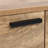 Natural Oak Manufactured Wood 4-Door 71.1-Inch Wide Sideboard Cabinet