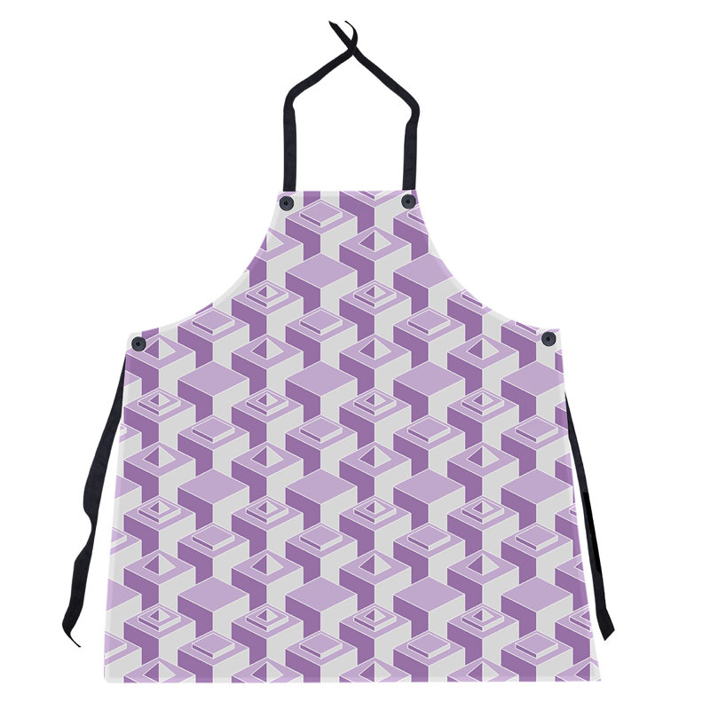 Tablier de gratte-ciels, Violet / Blanc