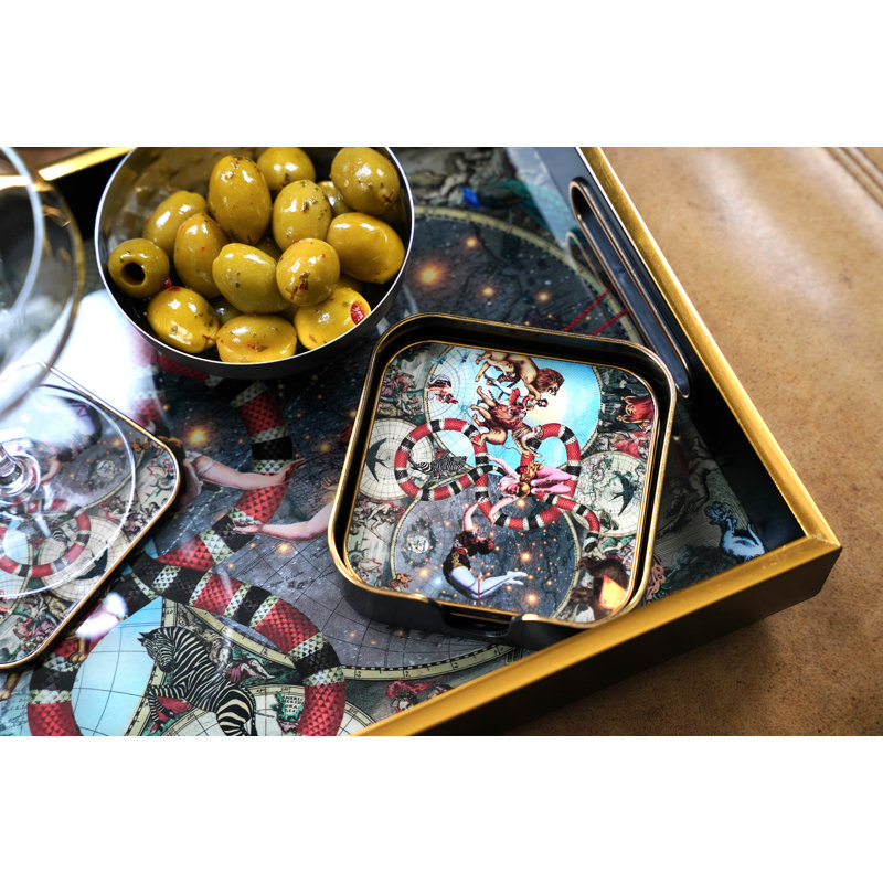 Le Cirque Du Monde Square Coaster Set - MYRTLE & MARY